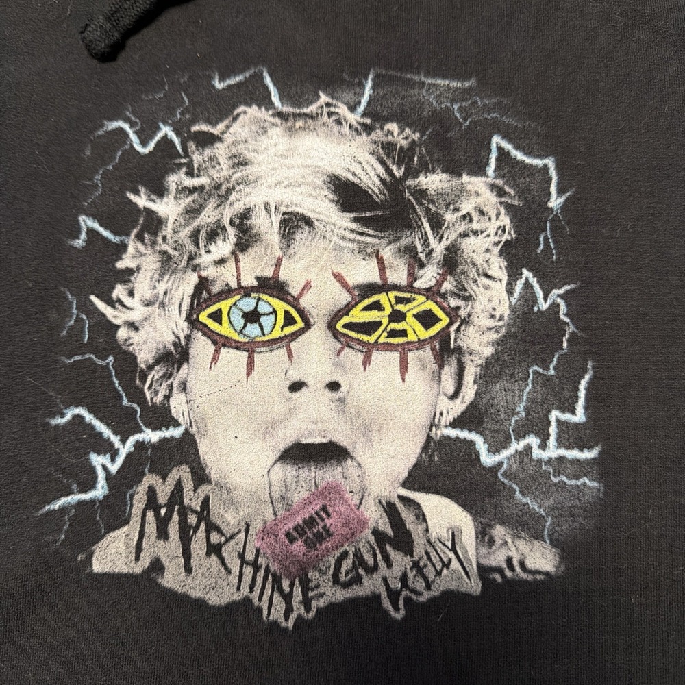 Machine Gun Kelly Hoodie Mens Medium Tickets To My Downfall Sweatshirt Emo Rap